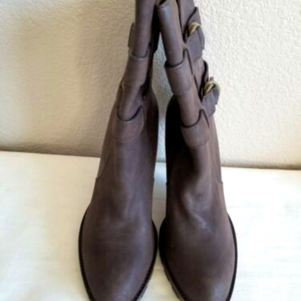 BLACK FRIDAY 35% SALE! Coach Thelma Espresso Brown Leather Mid Calf Boots 8 Wmns - Picture 8 of 8